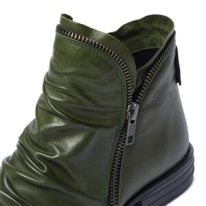 Carl Scarpa Natalia Green Leather Ankle Boots